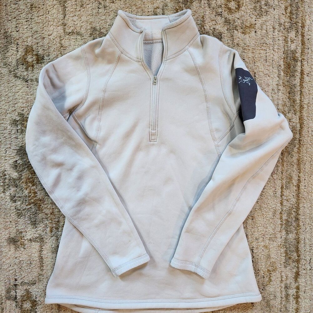Women's Vintage Arc'teryx Fleece Zip Pullover Size Large Good Condition